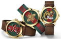  Shop Authentic Gucci Le Marche Des Merveilles Red & Green Dial Brown Leather Strap Unisex Watch - YA126497 - Luxxuri