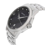  Shop Authentic Gucci G Timeless Diamonds Black Dial Silver Steel Strap Watch For Men - YA126456 - Luxxuri