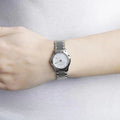  Shop Authentic Gucci G Timeless Diamonds Mother of Pearl Dial Silver Mesh Bracelet Watch For Women - YA126508 - Luxxuri