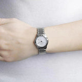  Shop Authentic Gucci G Timeless Diamonds Mother of Pearl Dial Silver Mesh Bracelet Watch For Women - YA126508 - Luxxuri