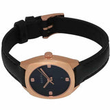 Shop Authentic Gucci GG2570 Quartz Black Dial Black Leather Strap Watch For Women - YA142509 - Luxxuri
