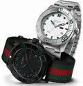  Shop Authentic Gucci G Timeless Sport Black Dial Two Tone NATO Strap Watch For Men - YA126229 - Luxxuri