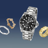  Shop Authentic Gucci Dive Automatic Black Dial Silver Steel Strap Watch for Men - YA136353 - Luxxuri