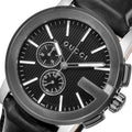  Shop Authentic Gucci G Chrono Black Dial Black Leather Strap Watch For Men - YA101205 - Luxxuri