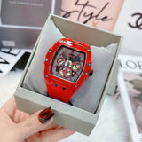  Shop Authentic Guess Phoenix Multifunction Black Dial Red Rubber Strap Watch for Men - GW0203G5 - Luxxuri