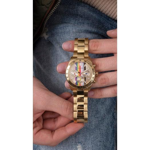  Shop Authentic Guess Altitude Multifunction Gold Dial Gold Steel Strap Watch for Men - GW0434G1 - Luxxuri