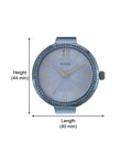 Guess Soho Diamonds Blue Dial Blue Mesh Bracelet Watch For Women - W0638L3