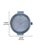  Shop Authentic Guess Soho Diamonds Blue Dial Blue Mesh Bracelet Watch For Women - W0638L3 - Luxxuri