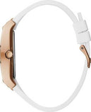  Shop Authentic Guess Raven Diamonds Rose Gold Dial White Silicone Strap Watch for Women - GW0105L3 - Luxxuri