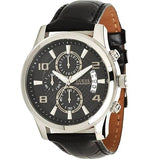  Shop Authentic Guess Exec Chronograph Quartz Black Dial Black Leather Strap Watch for Men - W0076G1 - Luxxuri