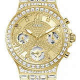  Shop Authentic Guess Moonlight Multi Function Diamonds Gold Dial Gold Steel Strap Watch for Women - GW0320L2 - Luxxuri