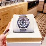  Shop Authentic Guess Athena Active Life Clear White Dial Blue Rubber Strap Watch for Women - GW0409L1 - Luxxuri
