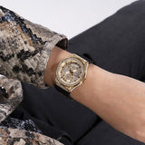  Shop Authentic Guess Princess Crystals Gold Dial Black Silicone Strap Watch For Women - GW0439L2 - Luxxuri