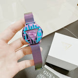  Shop Authentic Guess Iconic Quartz Multicolor Dial Multicolor Mesh Bracelet Watch For Women - GW0479L1 - Luxxuri