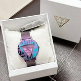  Shop Authentic Guess Iconic Quartz Multicolor Dial Multicolor Mesh Bracelet Watch For Women - GW0479L1 - Luxxuri