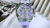  Shop Authentic Guess Queen Quartz Purple Dial Purple Silicone Strap Watch For Women - GW0536L4 - Luxxuri