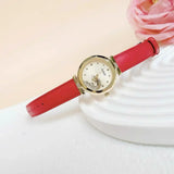  Shop Authentic Guess Trend Dragon Gold Dial Red Leather Strap Watch For Women - GW0646L1 - Luxxuri