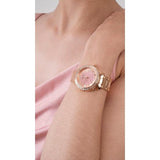  Shop Authentic Guess Glitter Diamonds Pink Dial Rose Gold Steel Strap Watch for Women - GW0405L3 - Luxxuri