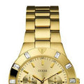  Shop Authentic Guess Glisten Analog Gold Dial Gold Steel Strap Watch For Women - W13576l1 - Luxxuri