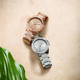  Shop Authentic Guess Frontier Diamonds Rose Gold Dial Rose Gold Steel Strap Watch For Women - W1156L3 - Luxxuri