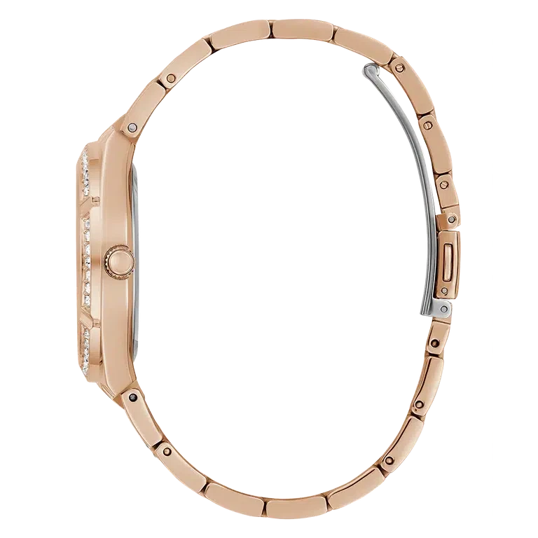  Shop Authentic Guess Allara Quartz Rose Gold Dial Rose Gold Steel Strap Watch For Women - GW0604L3 - Luxxuri