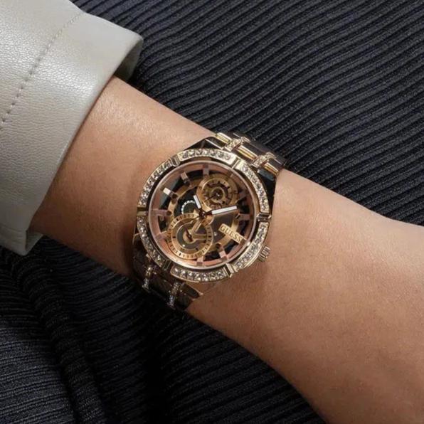  Shop Authentic Guess Allara Quartz Rose Gold Dial Rose Gold Steel Strap Watch For Women - GW0604L3 - Luxxuri