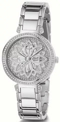  Shop Authentic Guess Lily Quartz Silver Dial Silver Steel Strap Watch For Women - GW0528L1 - Luxxuri