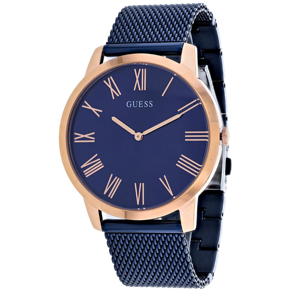  Shop Authentic Guess Richmond Blue Dial Blue Mesh Bracelet Watch for Men - W1263G4 - Luxxuri