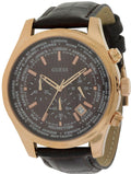  Shop Authentic Guess Pursuit Chronograph Brown Dial Brown Leather Strap Watch for Men - W0500G3 - Luxxuri