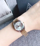  Shop Authentic Guess Whisper Silver Dial Gold Mesh Bracelet Watch for Women - W1084L2 - Luxxuri