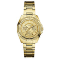  Shop Authentic Guess Mini Phantom Diamonds Gold Dial Gold Steel Strap Watch for Women - W0235L5 - Luxxuri