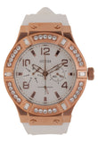  Shop Authentic Guess Diamonds White Dial White Rubber Strap Watch For Women - W0426L1 - Luxxuri