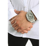  Shop Authentic Guess Phoenix Multifunction Crystals Silver Dial Silver Steel Strap Watch For Men - GW0094G1 - Luxxuri