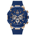  Shop Authentic Guess Navigator Chronograph Blue Dial Blue Rubber Strap Watch for Men - GW0264G4 - Luxxuri