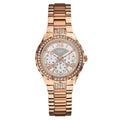  Shop Authentic Guess Viva Diamonds White Dial Rose Gold Steel Strap Watch for Women - W0111L3 - Luxxuri