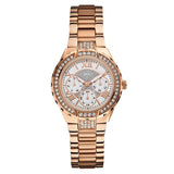  Shop Authentic Guess Viva Diamonds White Dial Rose Gold Steel Strap Watch for Women - W0111L3 - Luxxuri
