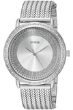  Shop Authentic Guess Quartz Silver Dial Willow Stainless Steel Mesh Bracelet Watch For Women - W0836L2 - Luxxuri