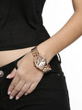  Shop Authentic Guess Mini Sunrise Chronograph Quartz Rose Gold Dial Rose Gold Steel Strap Watch For Women - W0448L3 - Luxxuri