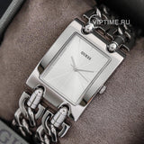  Shop Authentic Guess Mod Heavy Metal Silver Dial Silver Steel Strap Watch For Women - W1117L1 - Luxxuri