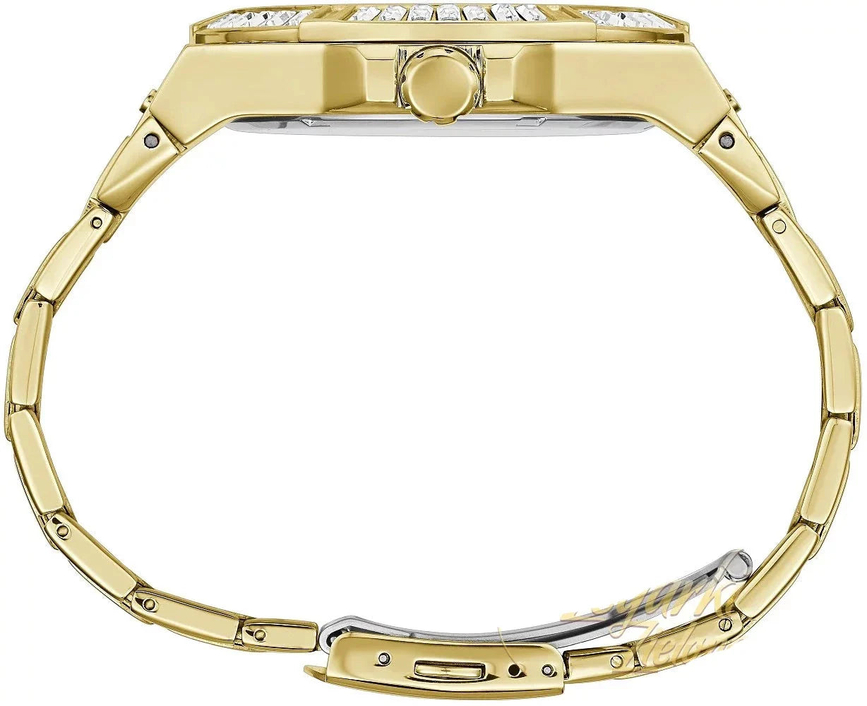  Shop Authentic Guess Zeus Diamonds Gold Dial Gold Steel Strap Watch for Men - GW0209G2 - Luxxuri
