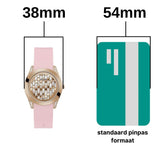  Shop Authentic Guess Clarity Gold Dial Pink Silicone Strap Watch for Women - GW0109L2 - Luxxuri