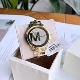  Shop Authentic Michael Kors Runway Mercer Crystals Gold Dial Gold Steel Strap Watch For Women - MK6714 - Luxxuri
