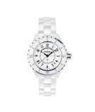  Shop Authentic Chanel J12 Ceramic White Dial White Steel Strap Watch for Women - J12 H0968 - Luxxuri