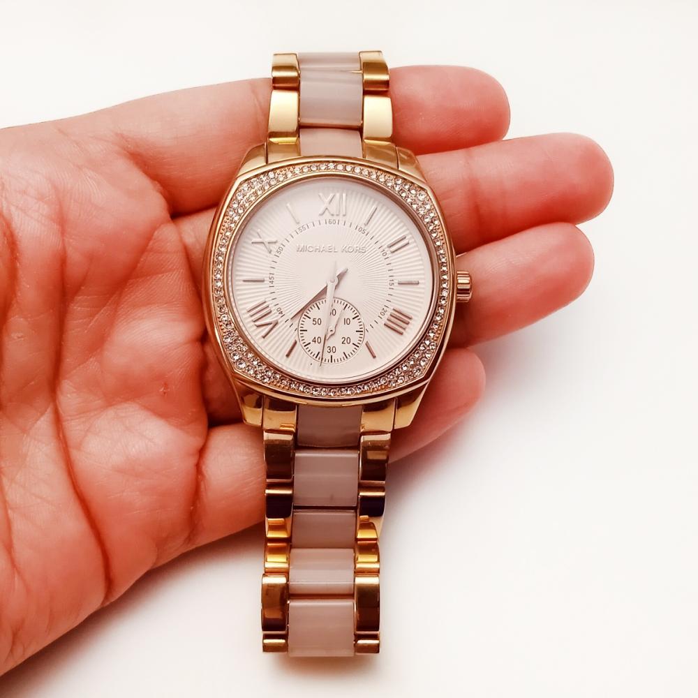  Shop Authentic Michael Kors Bryn Rose Gold Dial Two Tone Steel Strap Watch for Women - MK6135 - Luxxuri