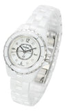  Shop Authentic Chanel J12 Diamonds Quartz Mother of Pearl White Dial White Steel Strap Watch for Women - J12 H2570 - Luxxuri