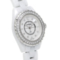  Shop Authentic Chanel J12 Diamonds Quartz White Dial White Steel Strap Watch for Women - J12 H2572 - Luxxuri