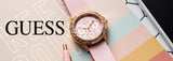  Shop Authentic Guess Sparkling Diamonds Pink Dial Pink Rubber Strap Watch for Women - W0032L9 - Luxxuri