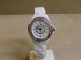  Shop Authentic Chanel J12 Quartz Diamonds Mother of Pearl White Dial White Steel Strap Watch for Women - J12 H3243 - Luxxuri