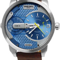  Shop Authentic Diesel Mini Daddy LIght Blue Dial Brown Leather Strap Watch For Men - DZ7321 - Luxxuri