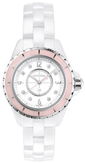  Shop Authentic Chanel J12 Quartz Diamonds Ceramic White Dial White Steel Strap Watch for Women - J12 H4466 - Luxxuri